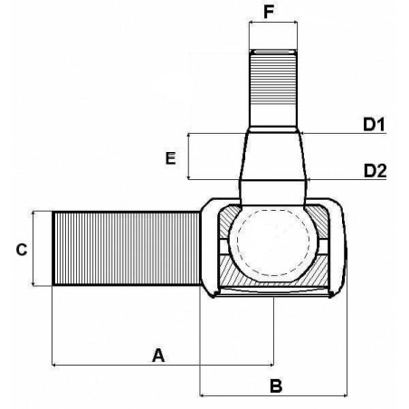 Rotule de direction UNIVERSEL SHP282KR