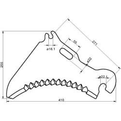 Coltello carro miscelatore UNIVERSALE SM18690