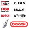 Zündkerze OREGON - CHAMPION RJ19LM - NGK BR2LM - BOSCH