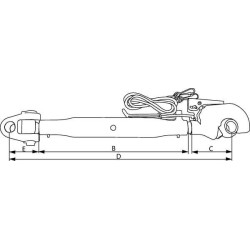 Barre de poussée UNIVERSEL TLC4503632033KR