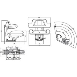 Sitz mechanische GOPART TS22000GP