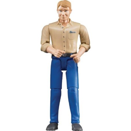 Figurine homme avec pantalon bleu BRUDER U60006