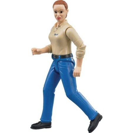 Figurine féminine avec pantalon bleu BRUDER U60408
