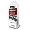 Chaine OZAKI ZK38LP50-E40  coupe de 25 cm, 40 maillons, pas 3/8 LP, jauge 1,3 (0,050")