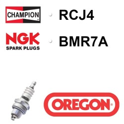 BOUGIE OREGON - CHAMPION RCJ4 - NGK BMR7A