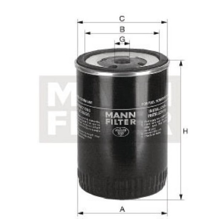 Filtre à huile MANN-FILTER WP9623X