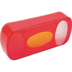 Light lens'amber/red/transparent rectangular rear/right