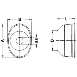 Guard cone 150L WALTERSCHEID 820900