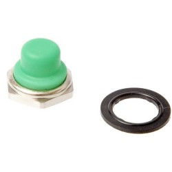 Push switch cap green APEM U16543