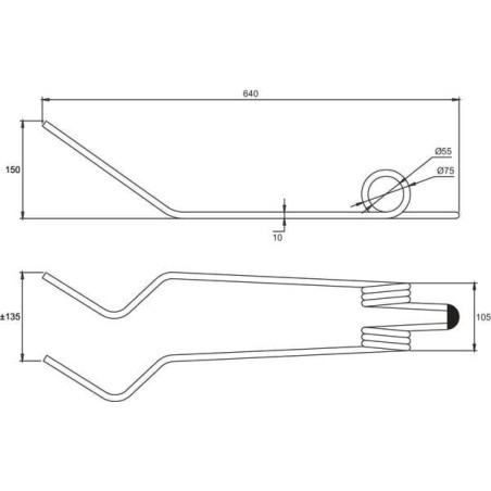 Dent de herse KVERNELAND - ACCORD AC351034