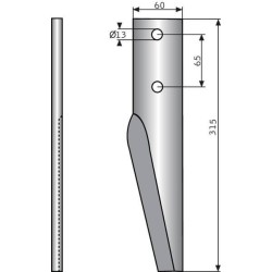 Dent de herse UNIVERSEL KE1202