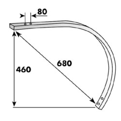 Diente Monolame ligero 50x16 UNIVERSAL CP482272
