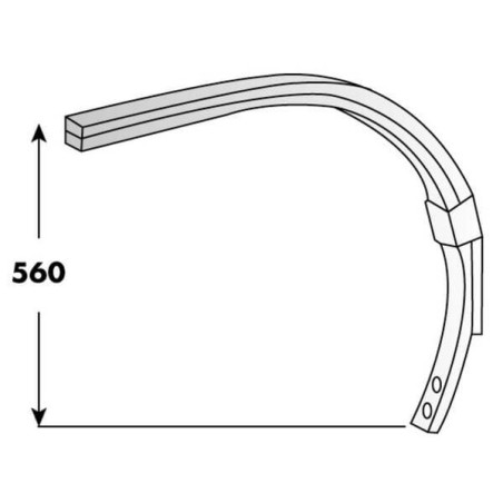 Federzinken Chisel 55x25 Bi UNIVERSAL CP408091