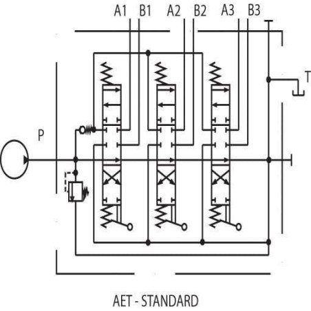 Control valve SD5/3-18-18-38L AET WALVOIL SD53002