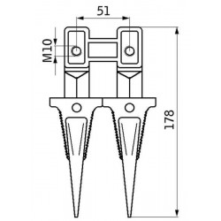 Doppelfinger UNIVERSAL 22160N