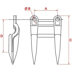 Dedo corte GOPART 0006262951GP