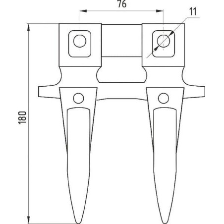 IH double finger UNIVERSAL 3160592R2N