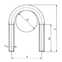 Bügelschraube M16 168,3mm - 6" UNIVERSAL UBM161683