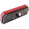 Rear light RH rectangular 24V red/transparent/amber bolt