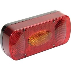 Rear light rectangular 12V red/amber bolt on'218xMidipoint