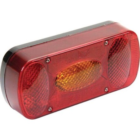 Rear light rectangular 12V red/amber bolt on'218xMidipoint