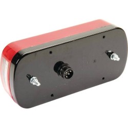 Rear light rectangular 12V red/amber bolt on'218xMidipoint