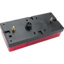 Rear light rectangular 12V red/amber bolt on'Midipoint by