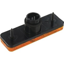 Marker light LED'rectangular 24V orange bolt on'Flatpoint