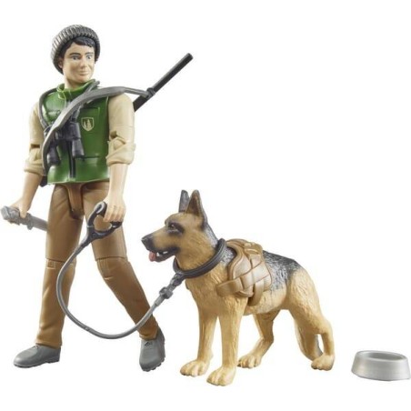 Figurine de forestier avec chien et équipements BRUDER U62660