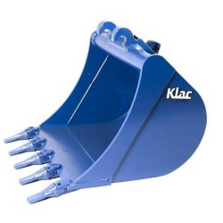 Backhoe bucket C/C4 250mm Klac system with Esco teeth V13