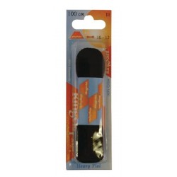 Laces flat black 120cm UNIVERSAL 63120102