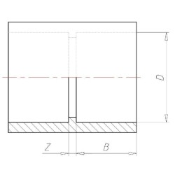 Muffe 50x50mm VDL 7050110