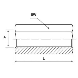 Verbindungsmuffe Innengewinde UNIVERSAL CLVMUM8