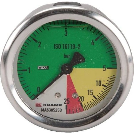 Manometer 63 1/4"hi. AHL-fest WIKA MA630525B