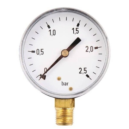 Manometer Durchmesser63 0-2,5bar ¼" unte MA63025L04ST