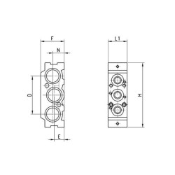 Intermediate module CAMOZZI CNVL3I1