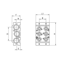 Module intermediate CAMOZZI CNVL4I2