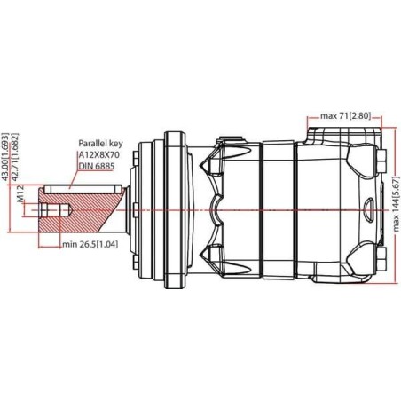 Moteur DANFOSS OMT315151B3003