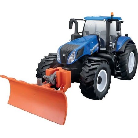 Tracteur miniature New Holland T8,320 avec chasse-neige RC 1:16 MAISTO MA82303