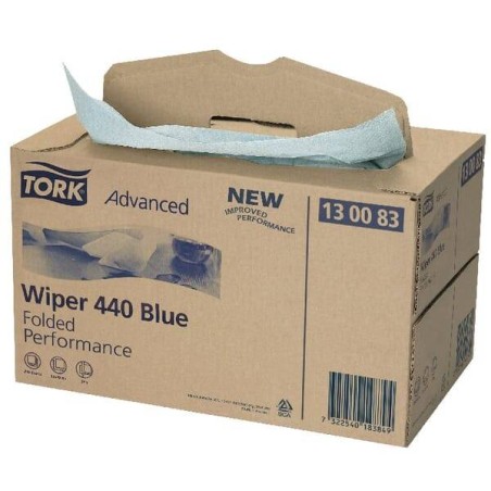 Papier nettoyant bleu 64m TORK PM130083
