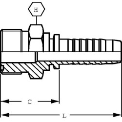 Raccord a sertir ALFAGOMMA PCV1016