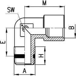 Acoplamiento angular CAMOZZI S20201818