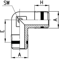 Raccord CAMOZZI S201014