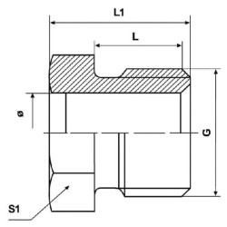Raccord vissé UNIVERSEL CLUWS4LL