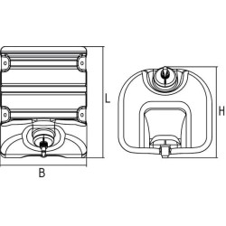 Water tank black 18l LOKHEN 601040400