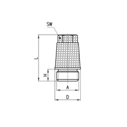 Bouchon en laiton CAMOZZI 292112