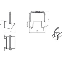 Supporto cuneo plastica E53 LOKHEN 600180100