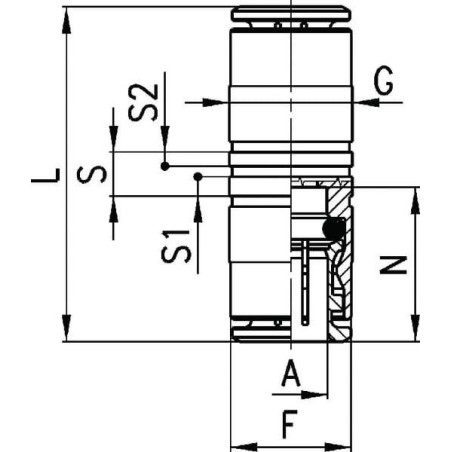 Accouplement rapide femelle CAMOZZI 658010