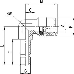 Racor de inserción CAMOZZI 65551010