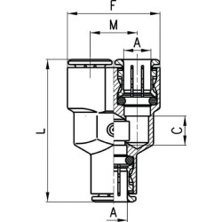 Steckverschraubung CAMOZZI 656010